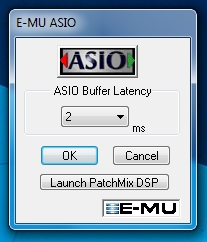 E-MU 0404 PCIE ASIO settings pic