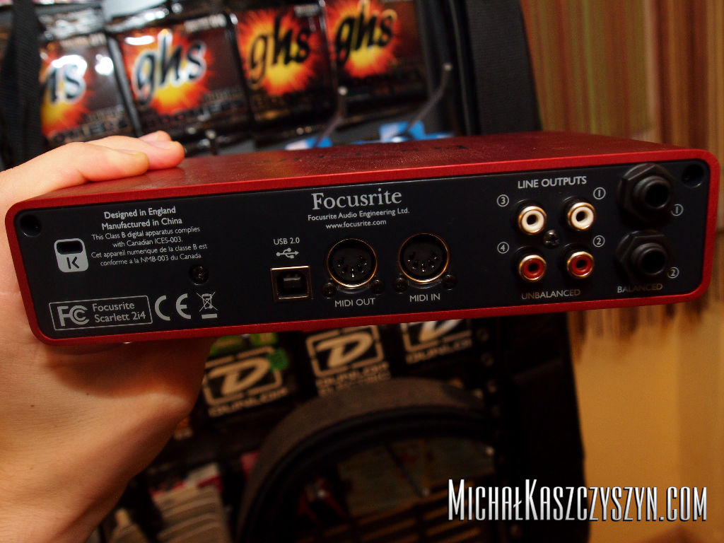 MichałKaszczyszyn.com » Focusrite 2i4 review