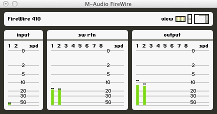 mac audio input line in vs firewire